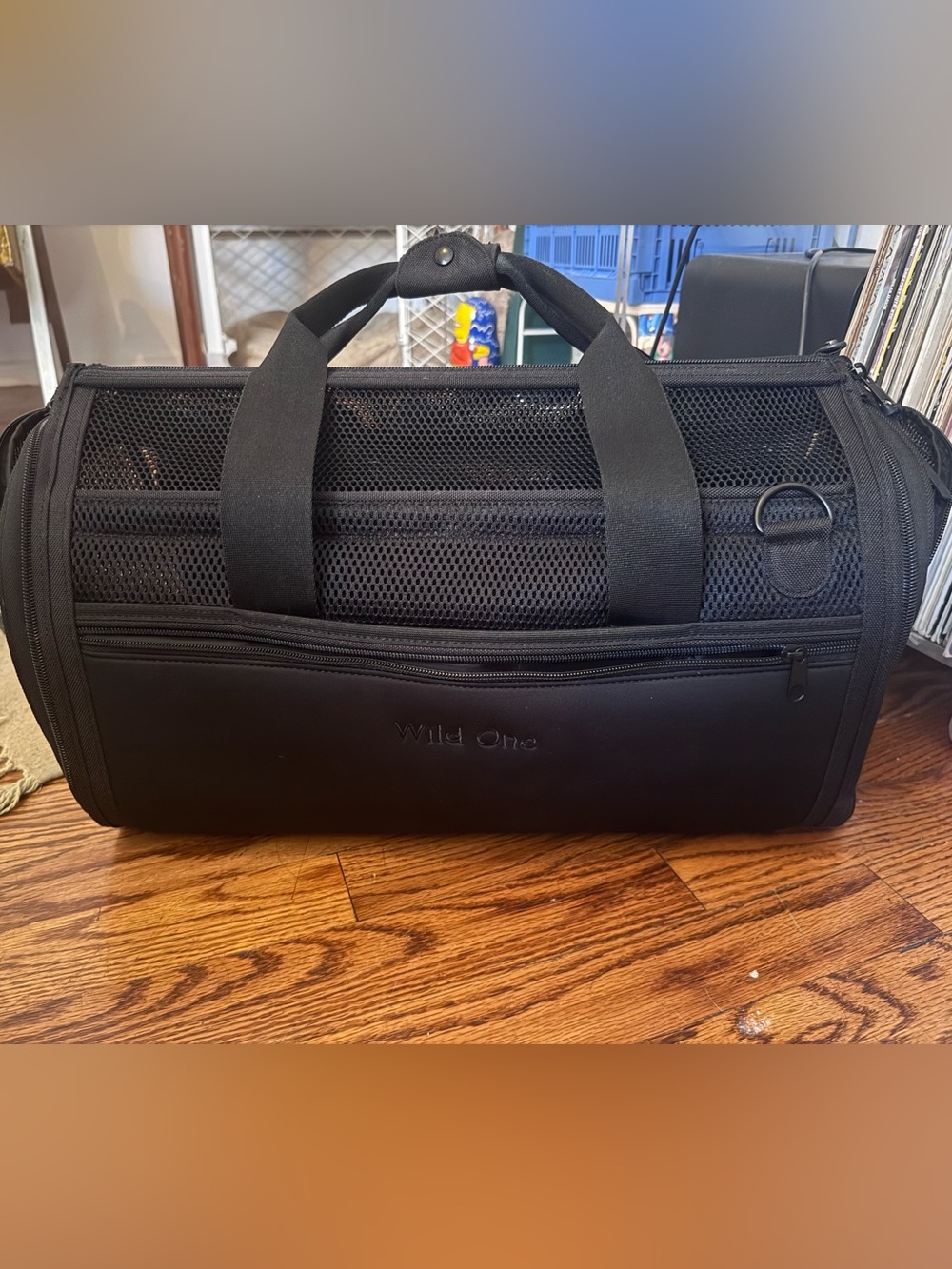 Wild One Airline Approved Pet + Dog Travel Safe Carrier in Black